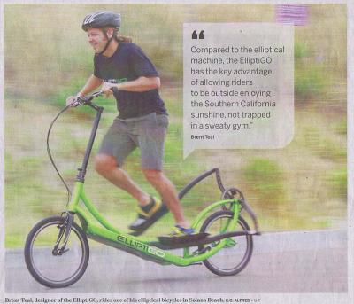 Brent Teal Elliptical Bike Innovation