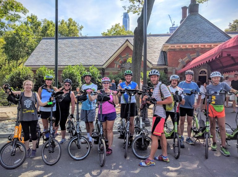 ElliptiGO riders in Central Park